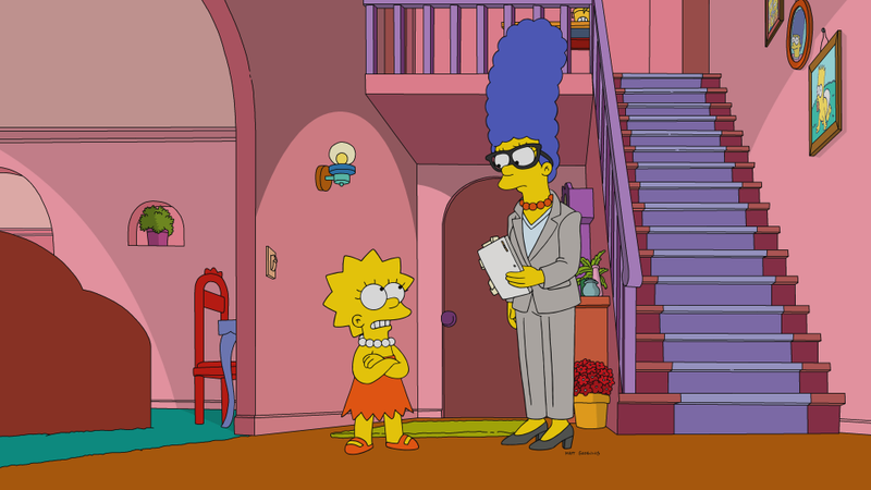 Illustration for article titled Marge and Lisa do Hamilton, but a plodding Simpsons doesn't do much at all